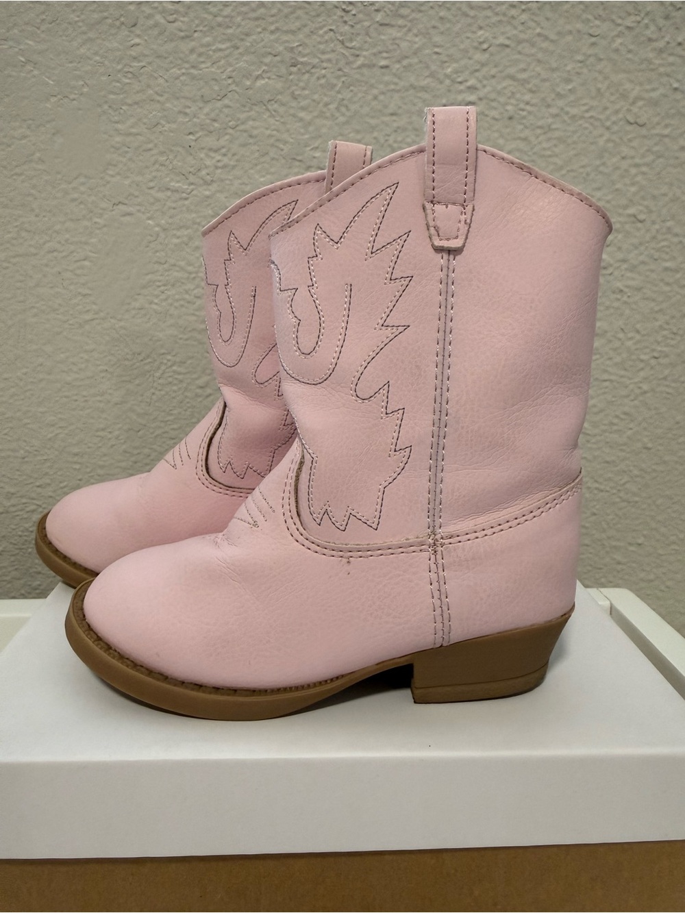 Baby Deer Pink Kids Cowboy Boots